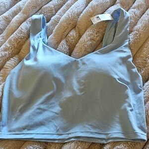 Women's Light Blue Sports Bra, Tank